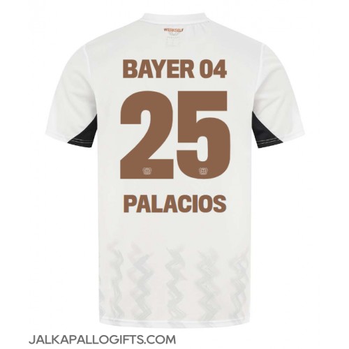 Bayer Leverkusen Exequiel Palacios #25 Vieraspaita 2024-25 Lyhythihainen